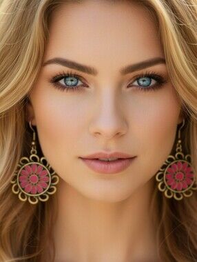 ✨Vintage Boho Enamel Flower Drop Earrings  Floral Mandala Earrings Buy 1 Get 1